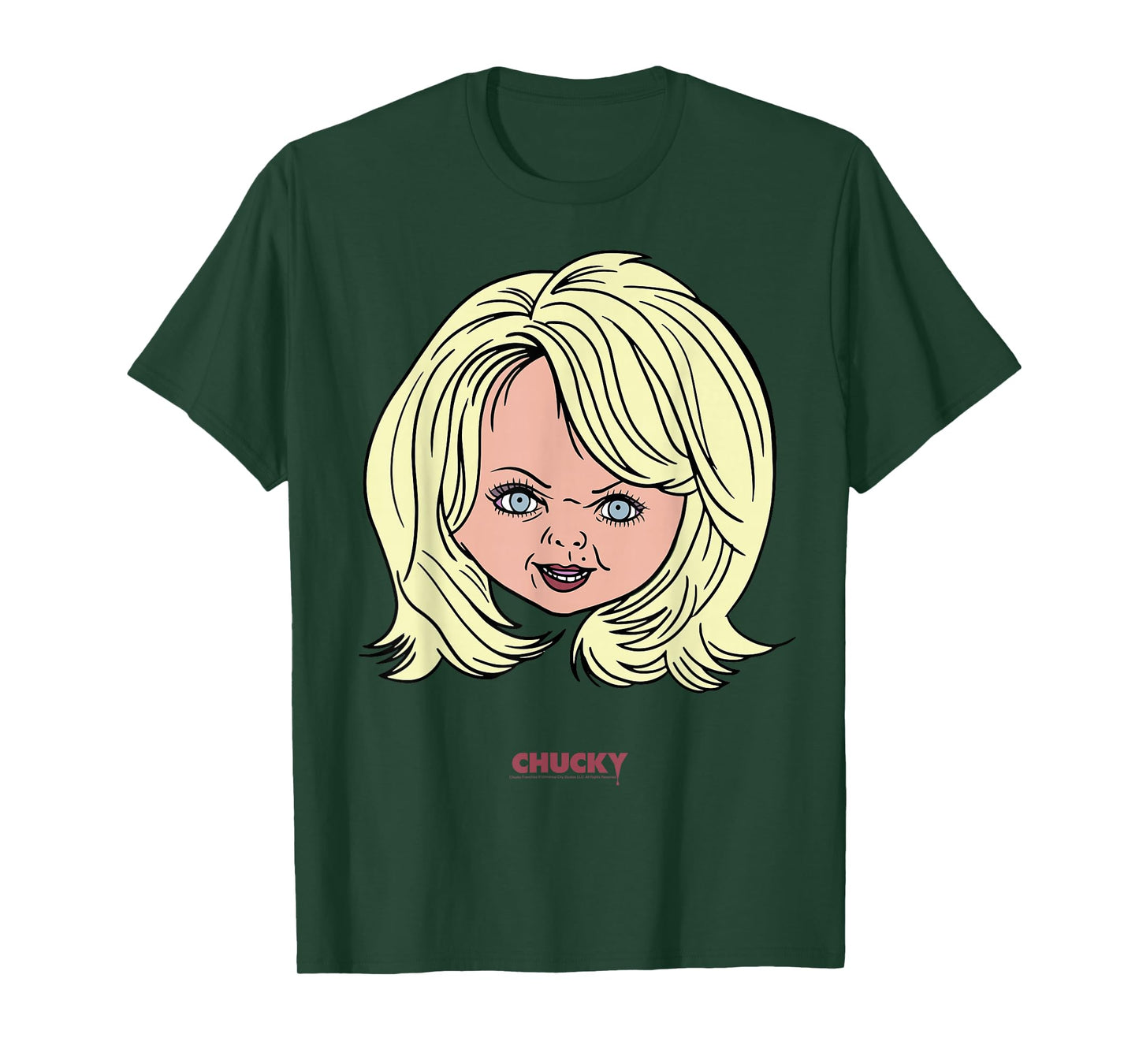 Chucky Tiffany Big Face Portrait T-Shirt