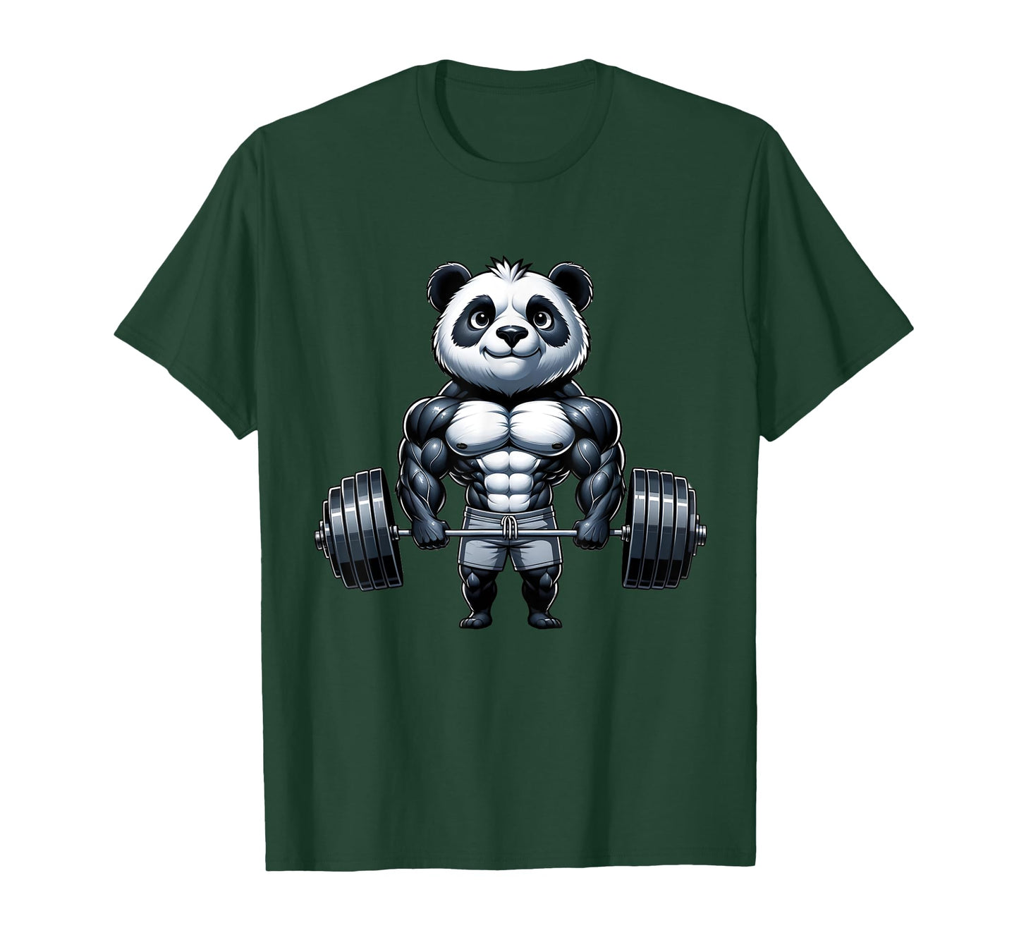 Weightlifting Panda Workout Bodybuilder Fitness Gym Panda T-Shirt