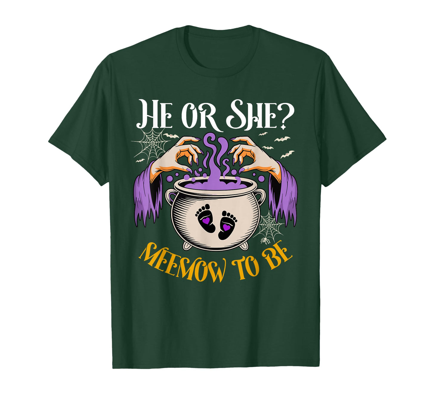 He Or She Meemow to Be Baby Reveal Halloween Costume T-Shirt