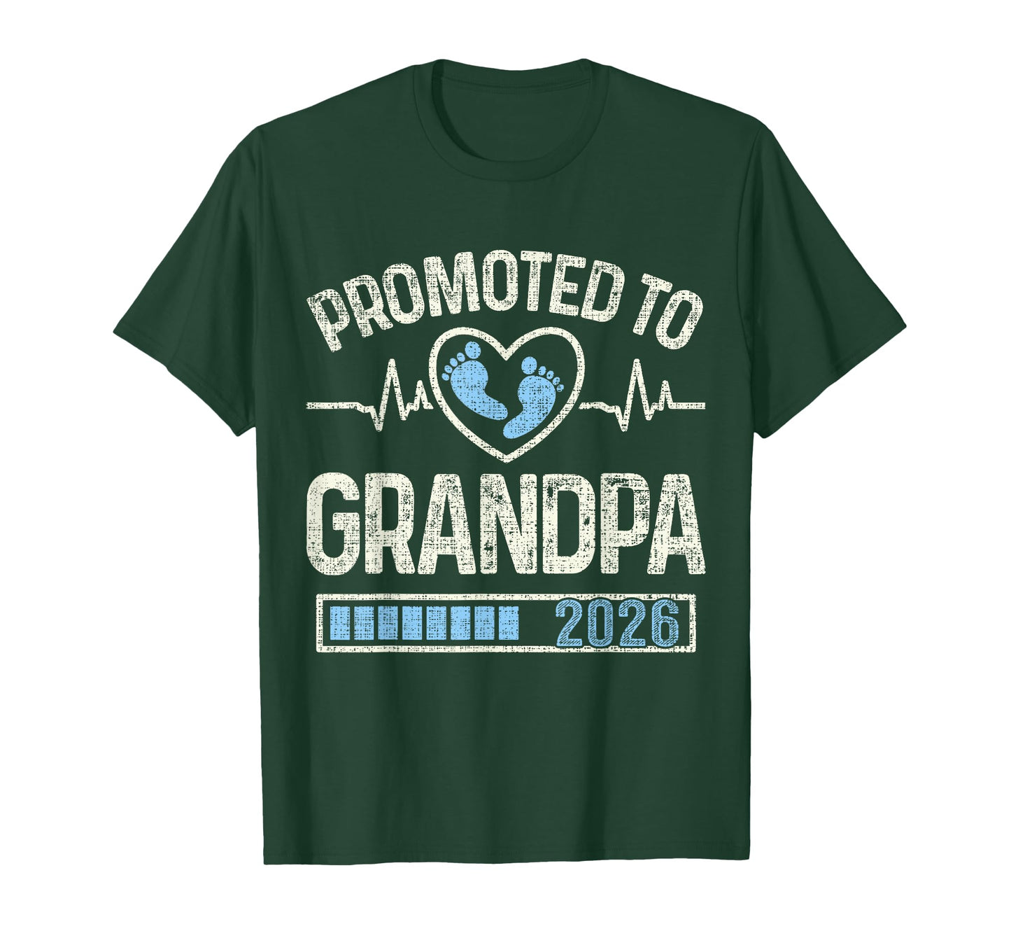 Promoted to Grandpa 2026 Expecting Baby Soon to Be Grandpa T-Shirt