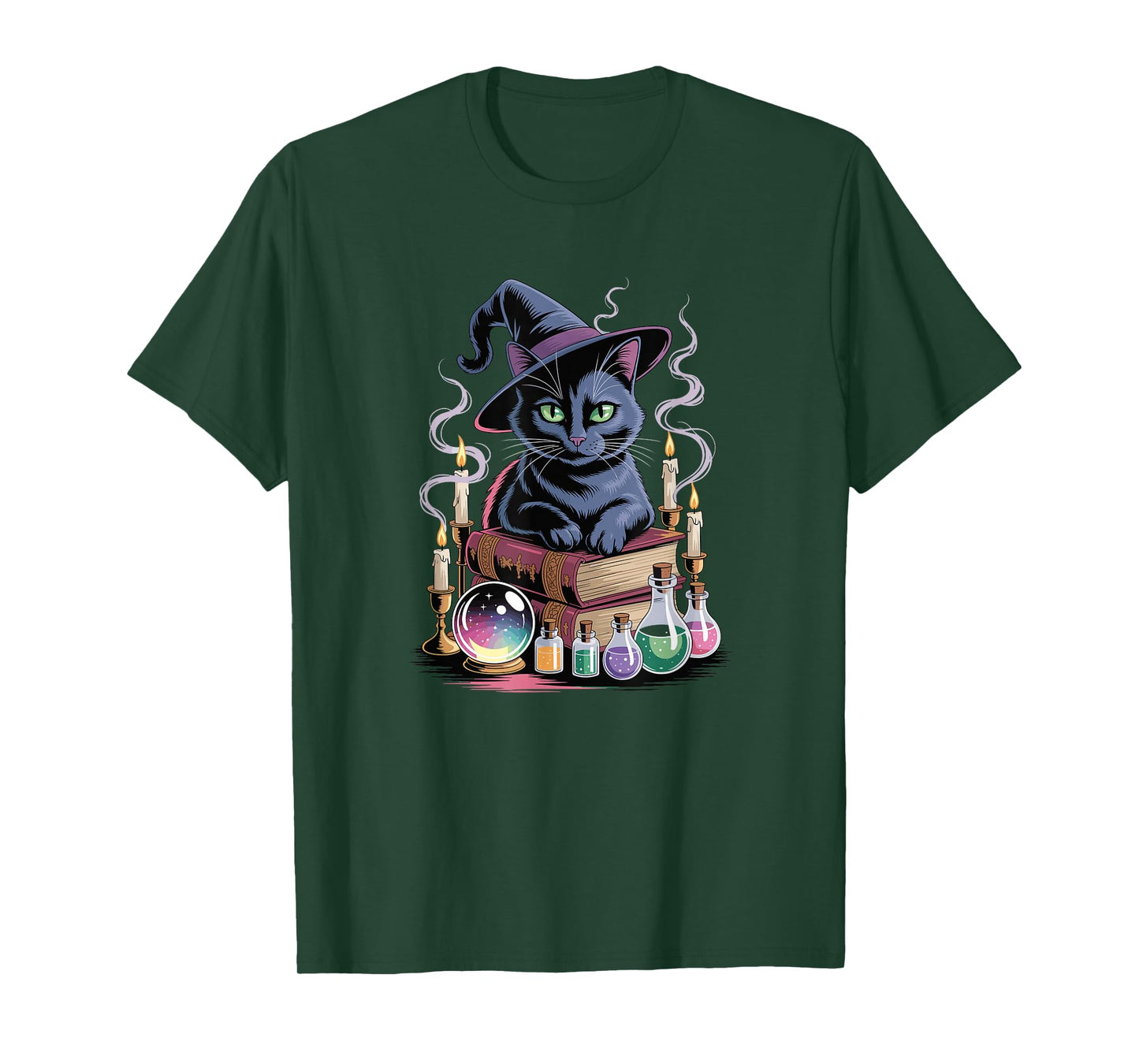 Halloween Witch Bombay Cat T-Shirt