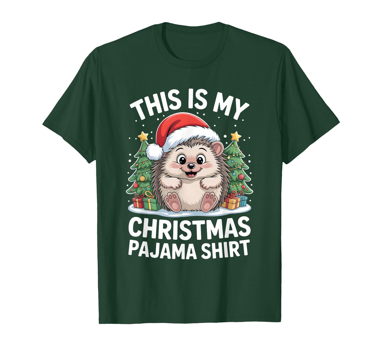 This is My Christmas Pajama Hedgehog T-Shirt