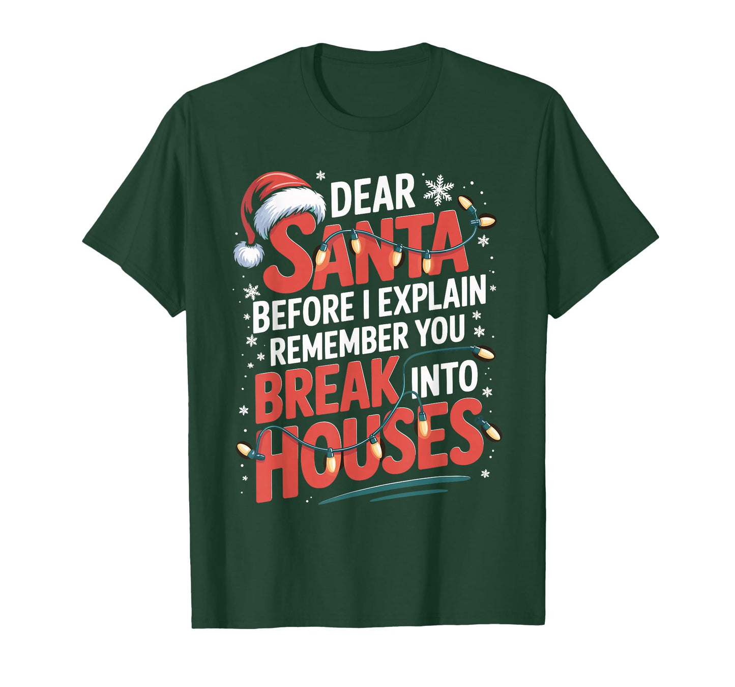 Funny Christmas Humor Xmas Pajama for Men Women Kids T-Shirt