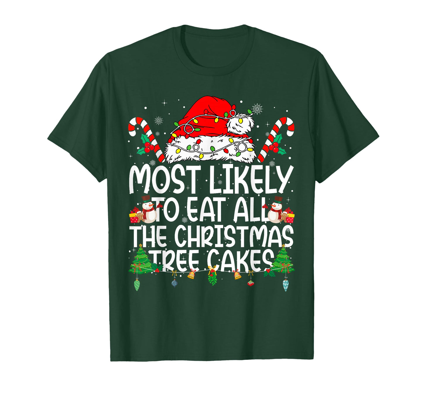 Family Matching Most Likely to Eat All The Christmas Cakes T-Shirt
