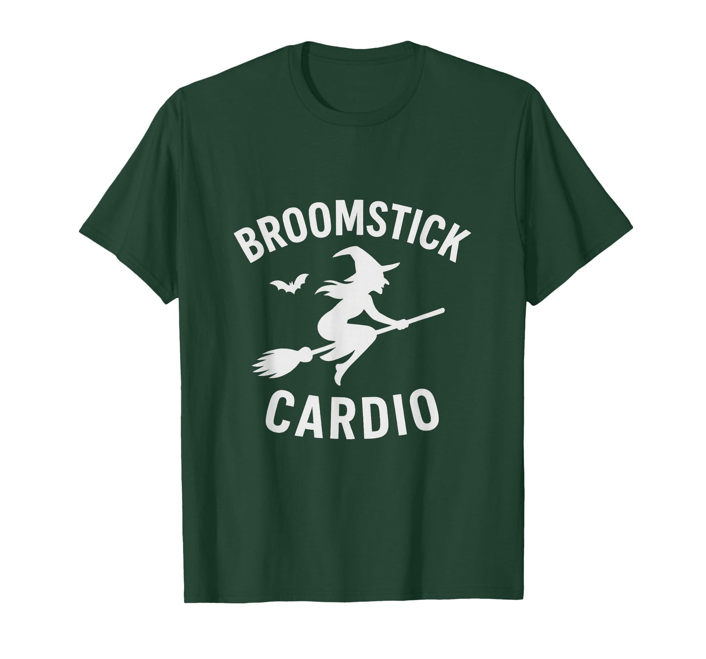 Broomstick Cardio Witch Halloween Workout T-Shirt