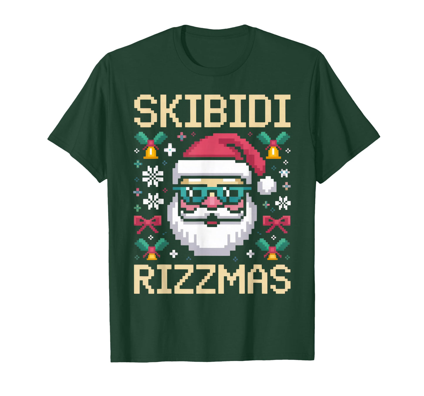 Skibidi Rizzmas Santa for Christmas Fun Holiday Vibes T-Shirt