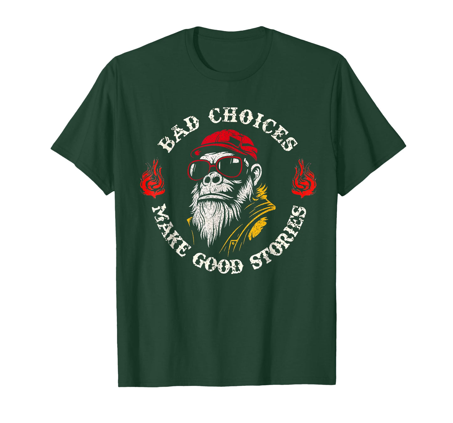 Monkey Bad Choices Make Good Stories T-Shirt