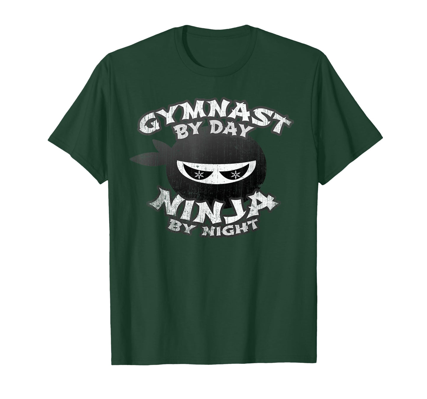 Cute GYMNAST Day NINJA by NIGHT Gymnastics Team Girl Flippin T-Shirt