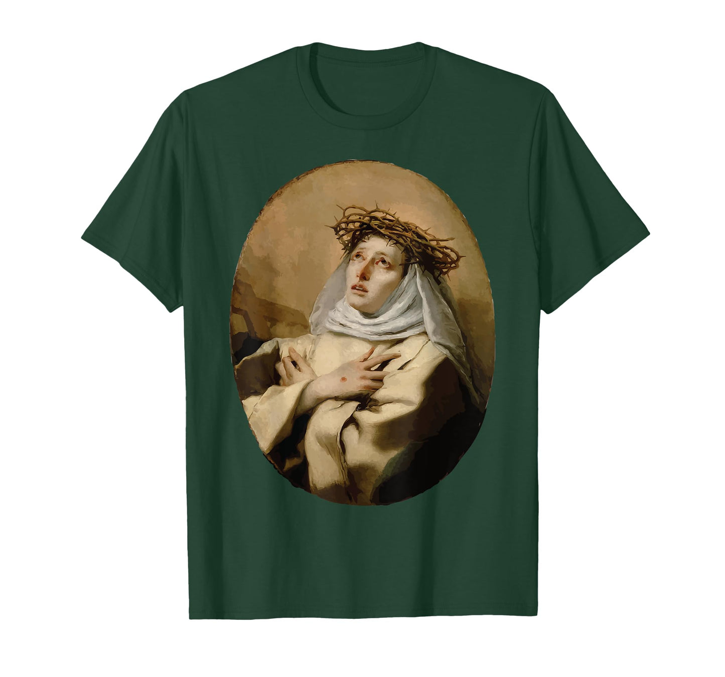 St Catherine of Siena Art Italian Saints Catholic Stigmata T-Shirt