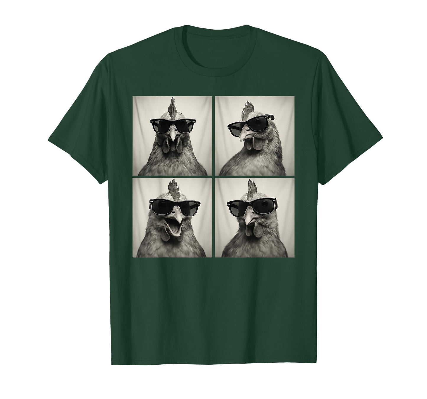 Funny Chicken Lover Cute Farm Animal Photo Booth T-Shirt