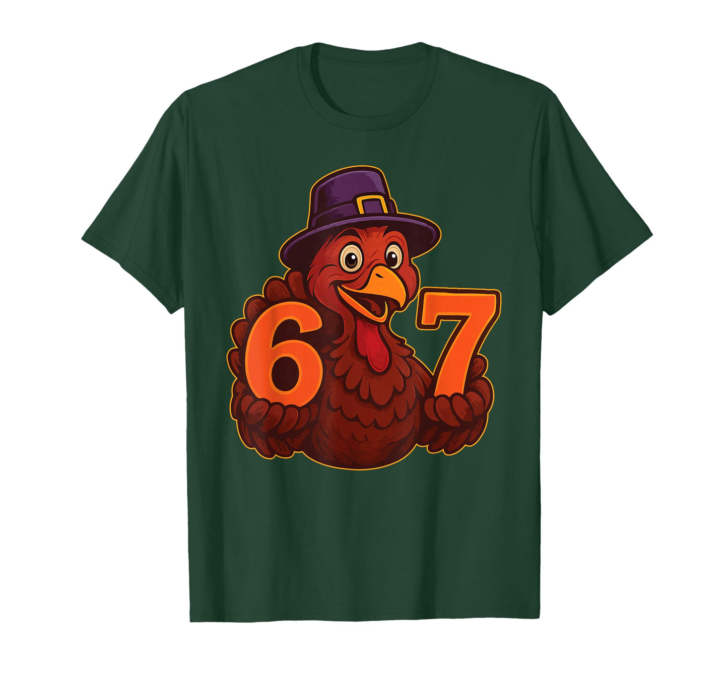 67 Meme Thanksgiving Turkey Hands 6-7 Funny 6.7 Matching T-Shirt