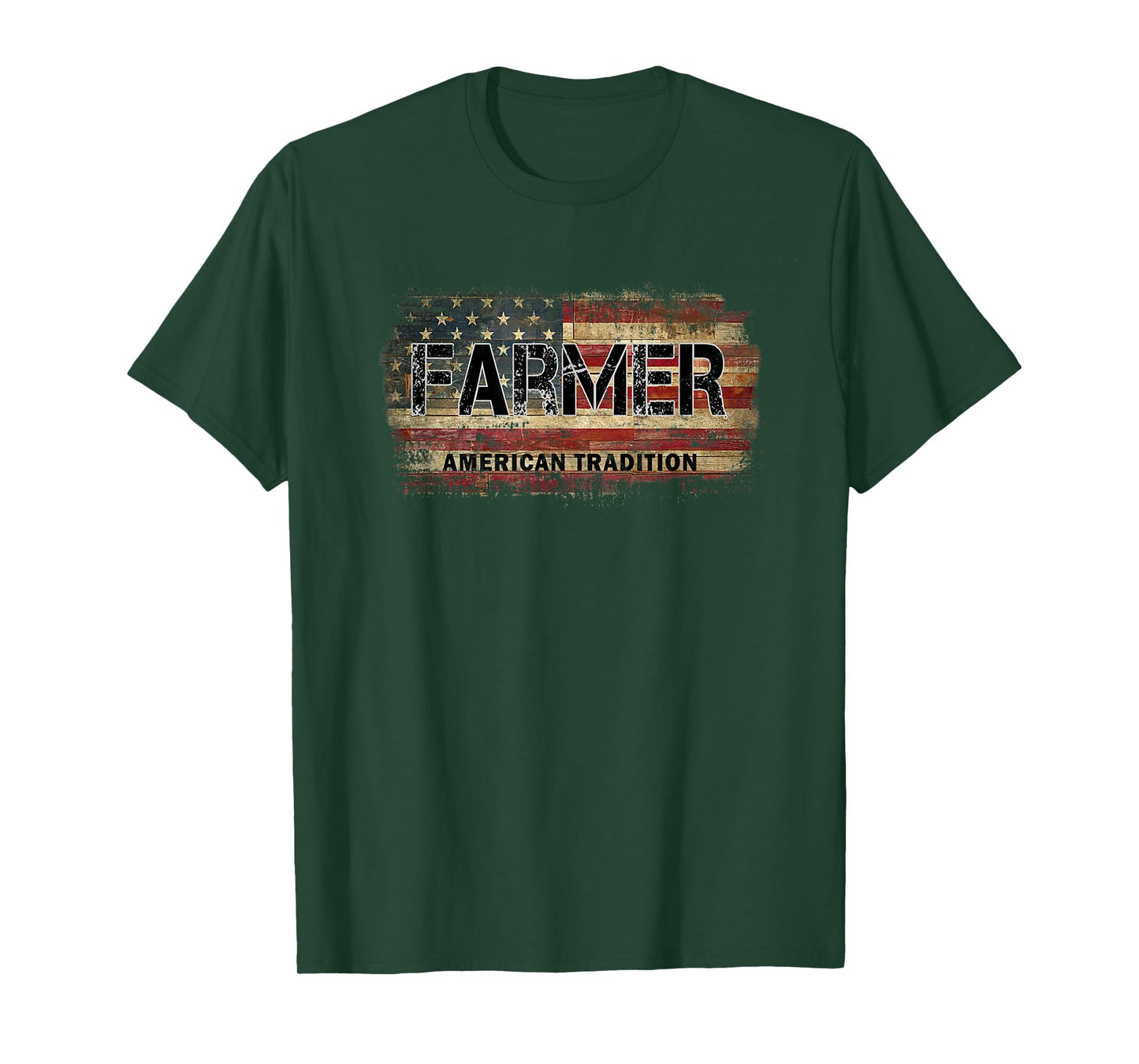 American Flag Vintage Farmer T-Shirt