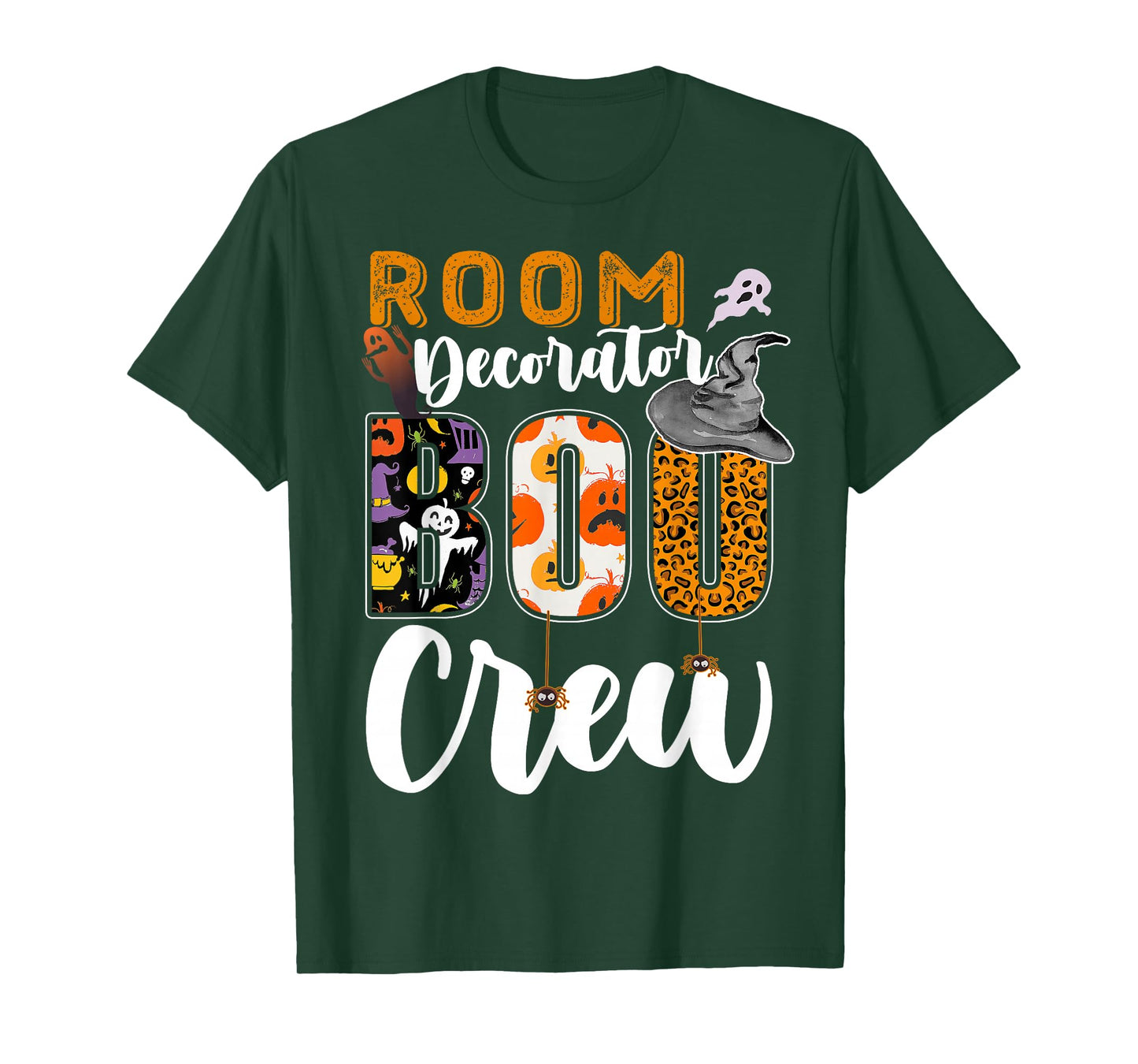 Room Decorator Boo Crew Halloween Match Interior Designer T-Shirt