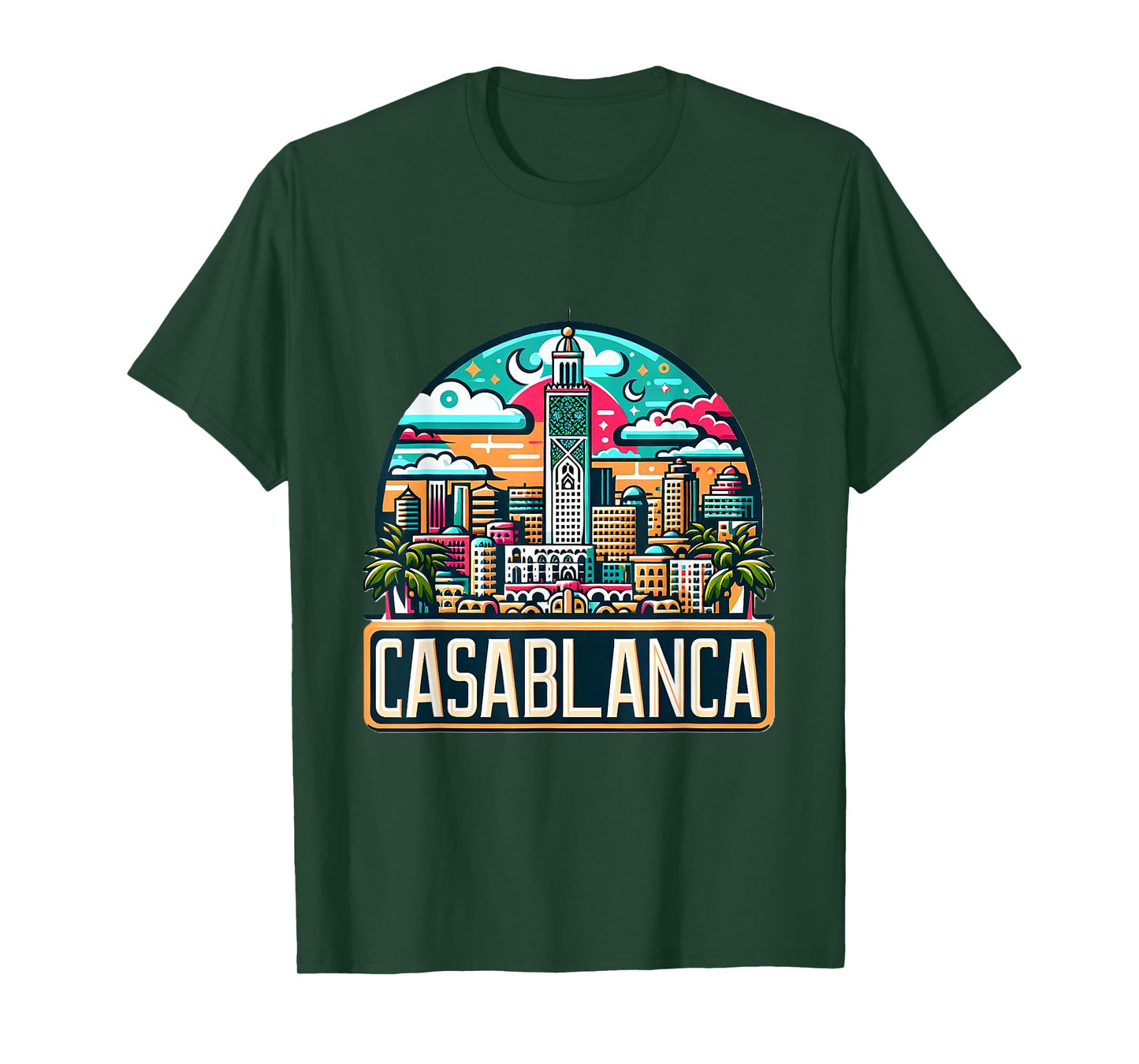 Morocco Casablanca Skyline Moroccan Costume T-Shirt