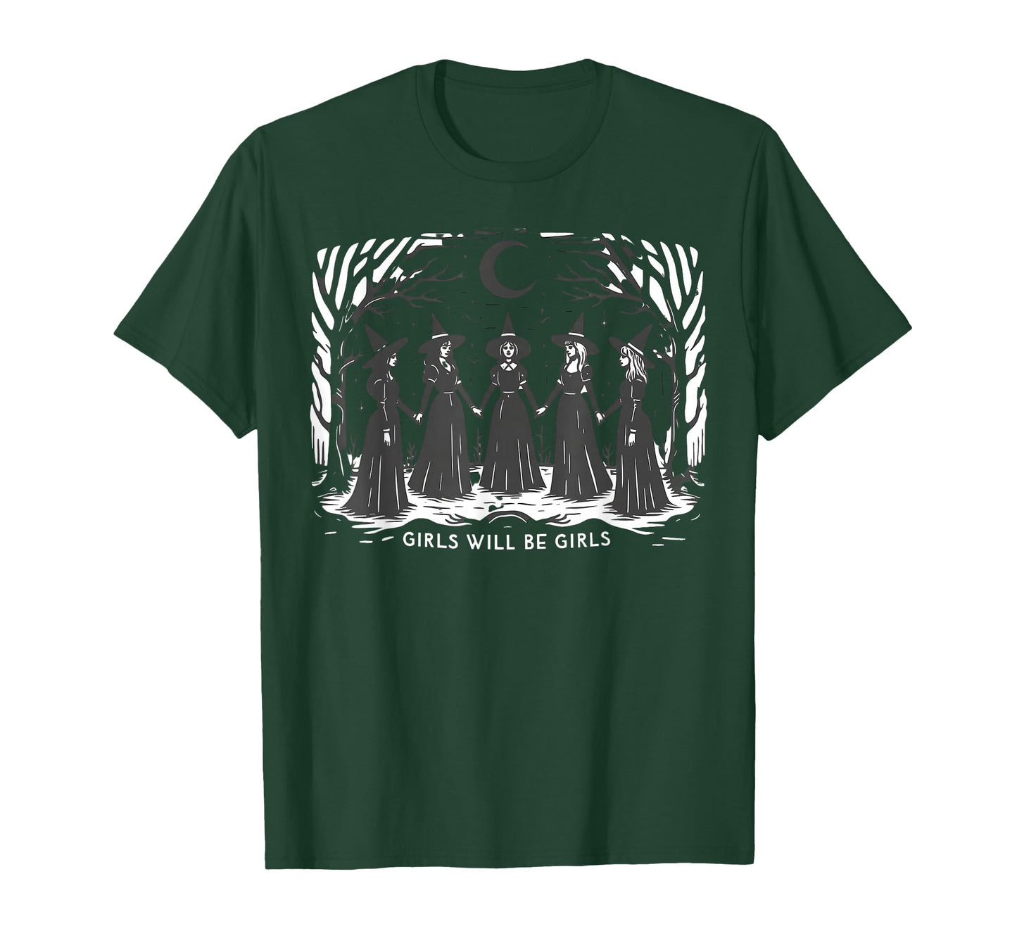 Vintage Girls Will Be Girls Witch Tshirt T-Shirt