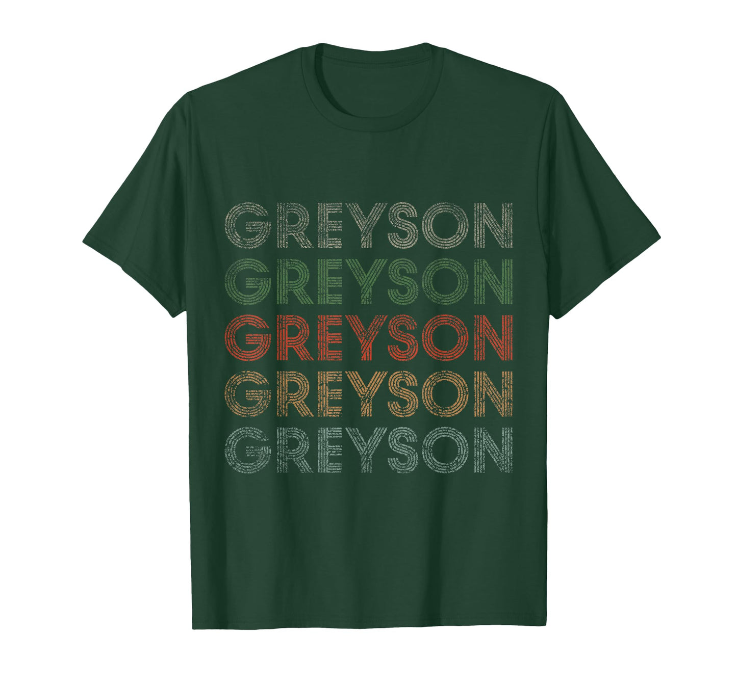 Greyson First Name Grunge Style Vintage Retro T-Shirt