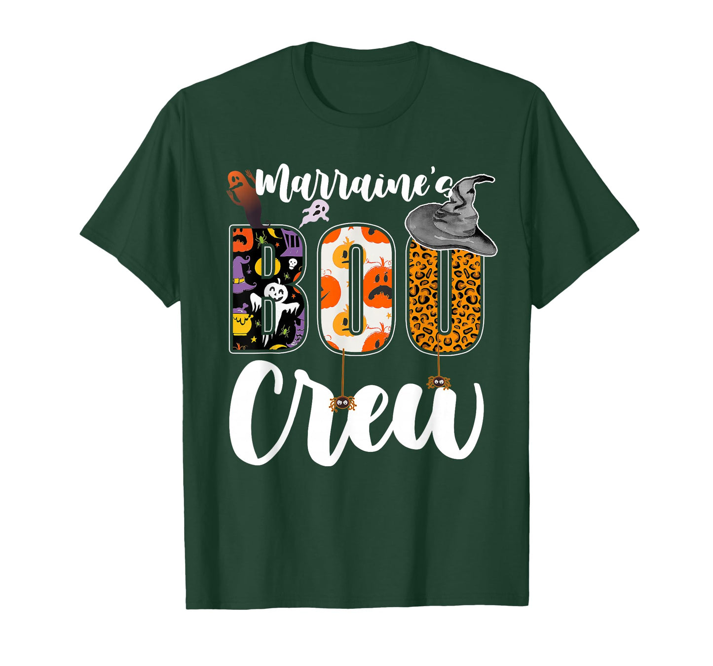 Marraine's Boo Crew Halloween Aunt Nephew Niece Matching T-Shirt
