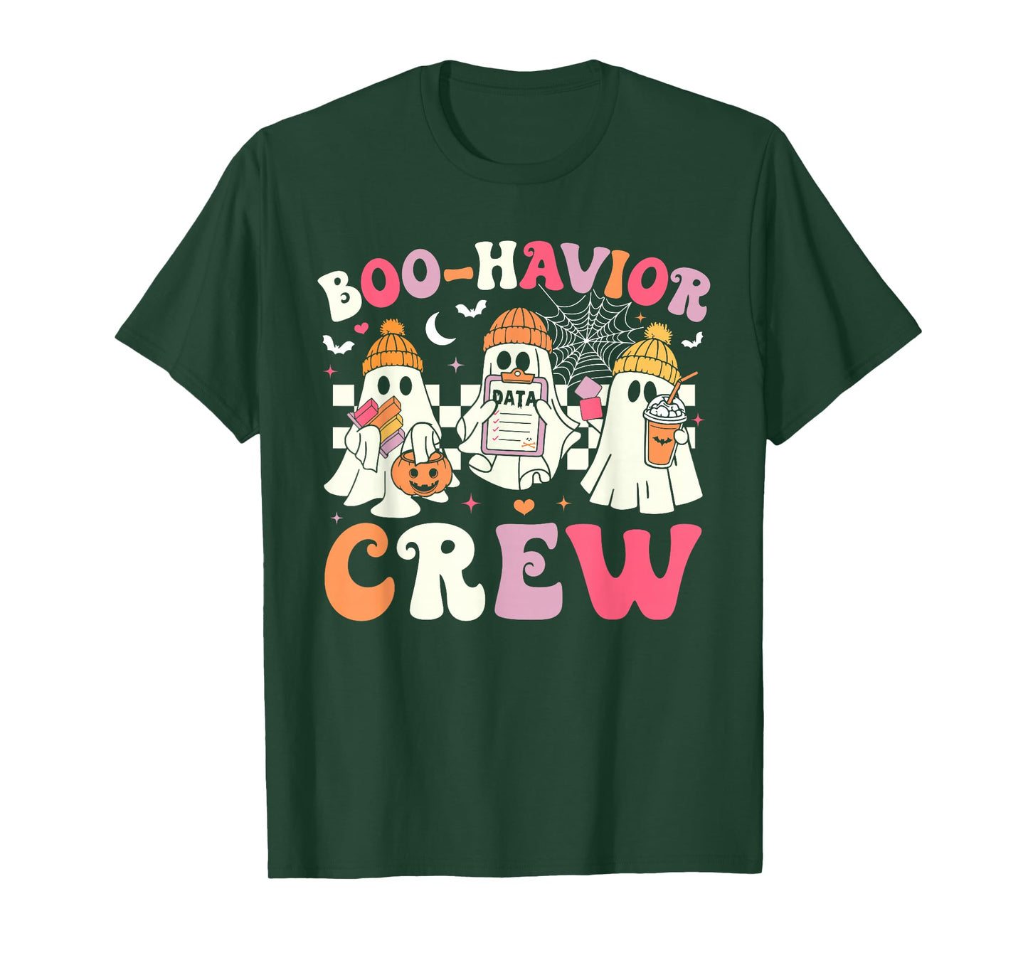 Retro Boo-Havior Crew Behavior Analyst Halloween ABA RBT T-Shirt