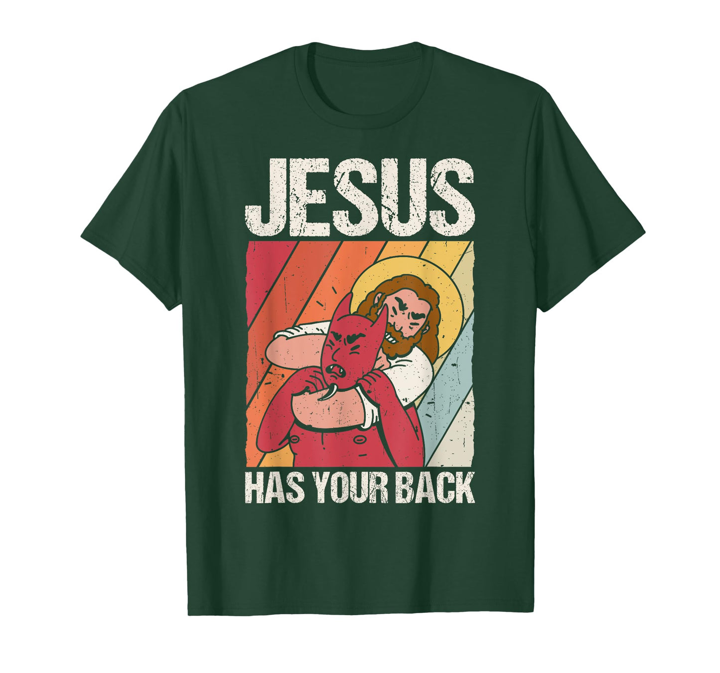 JESUS HAS YOUR BACK Christian Jiu Jitsu T-Shirt