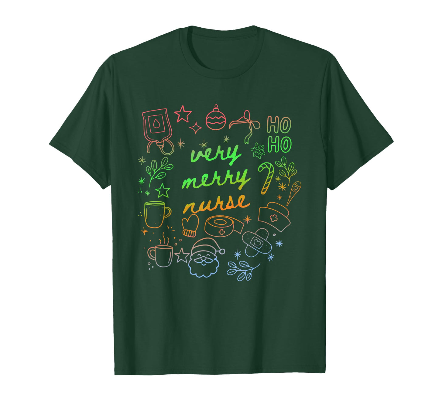 Very Merry Nurse Funny Xmas Nurse Medical Christmas T-Shirt
