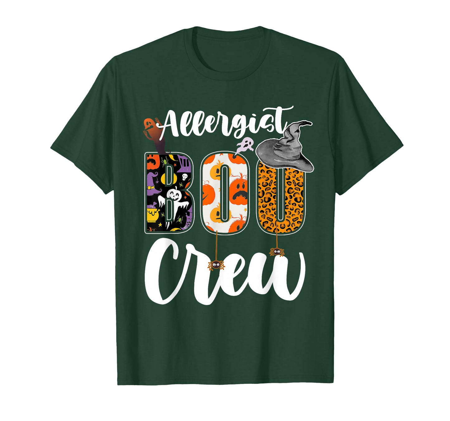 Allergist Boo Crew Halloween Match Immunologist T-Shirt