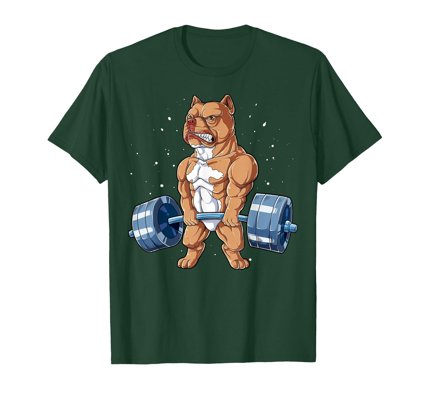 Pit Bull Weightlifting Funny Deadlift Men Fitness Gym Gifts T-Shirt