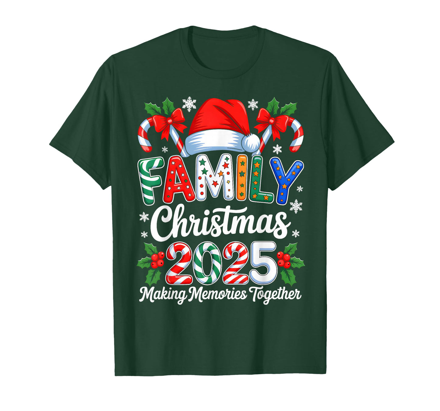 Family Christmas 2025 Matching Family Pajamas Xmas Squad T-Shirt