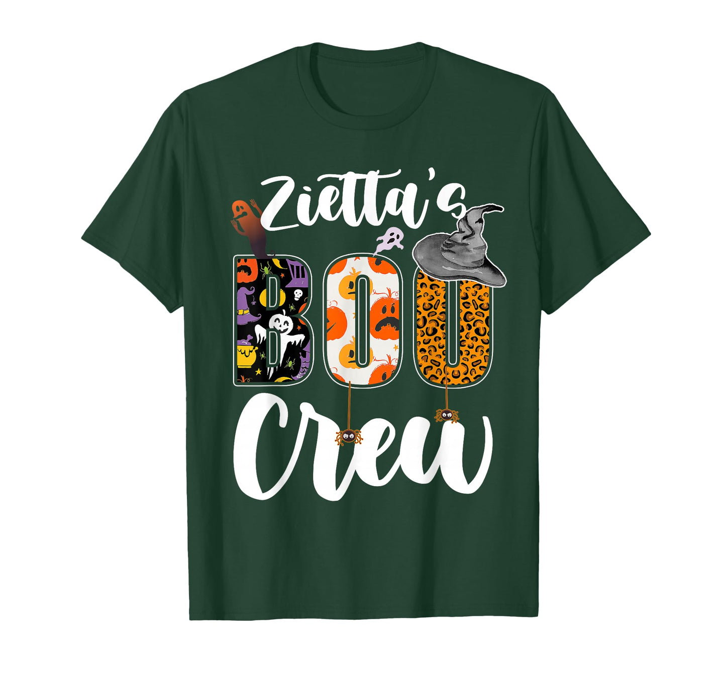 Zietta's Boo Crew Halloween Aunt Nephew Niece Matching T-Shirt
