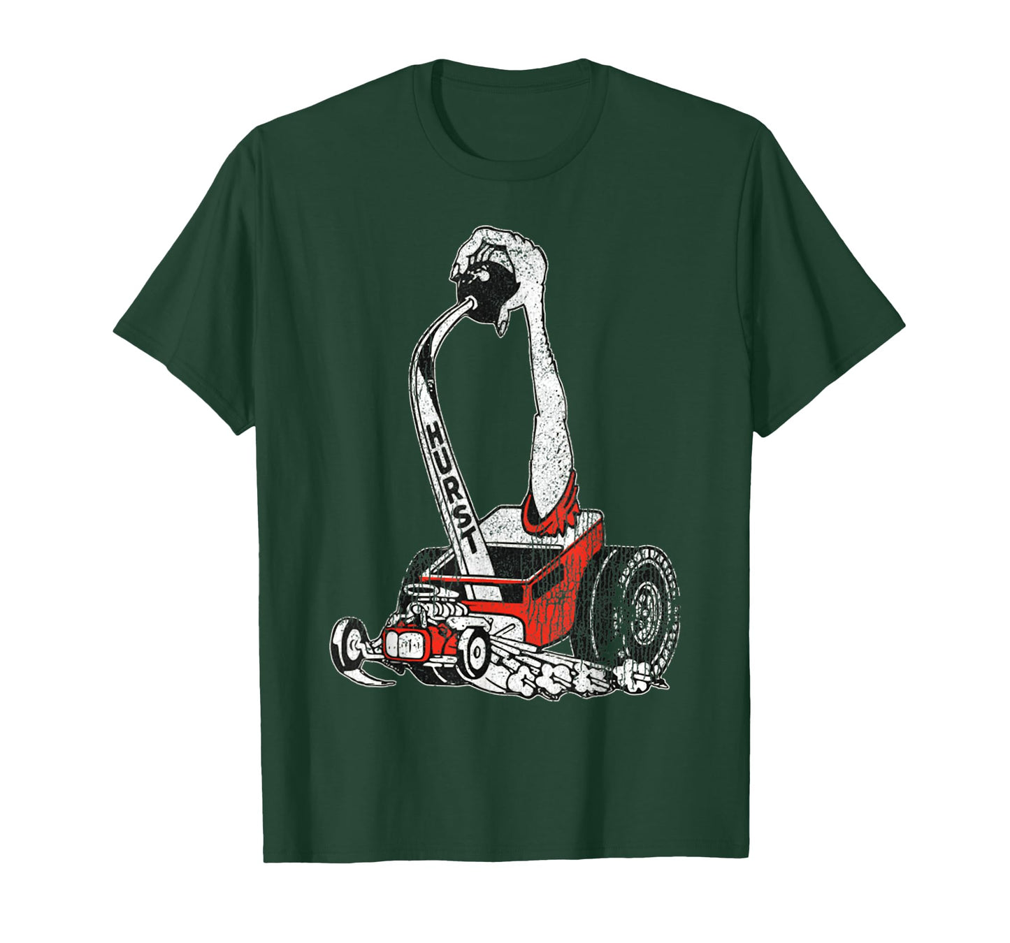 Retro Car Vintage Hurst Racer Meme Hand Engine Funny T-Shirt