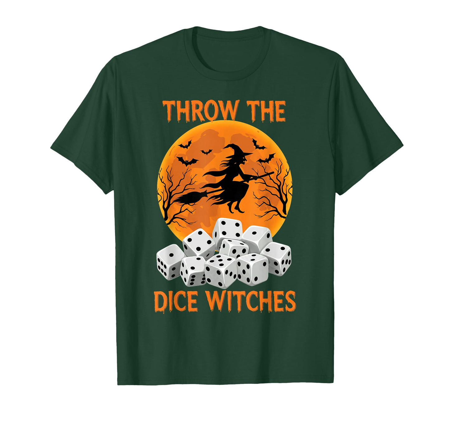 Bunco Halloween Throw The Dice Witches Bunco Game for Women T-Shirt
