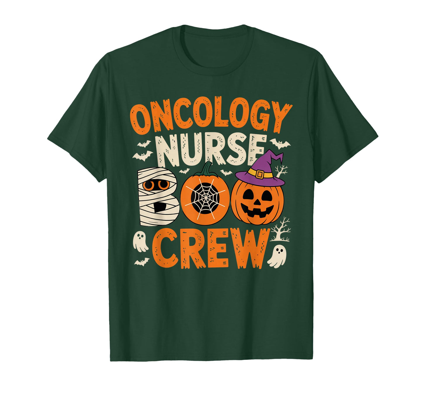 Oncology Nurse Boo Crew Spooky Halloween Nurse Outfit T-Shirt