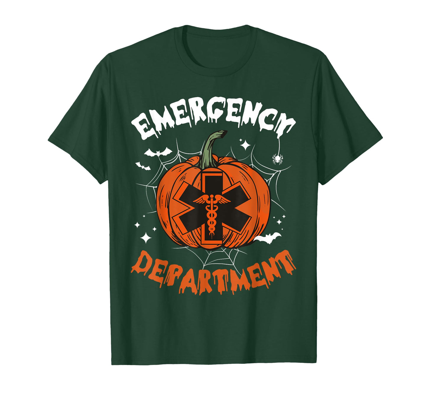 Cute Emergency Department Spooky Season Pumpkin Halloween T-Shirt