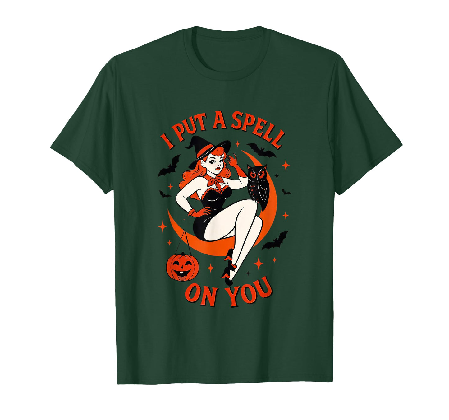 I Put A Spell On You Retro Witch T-Shirt