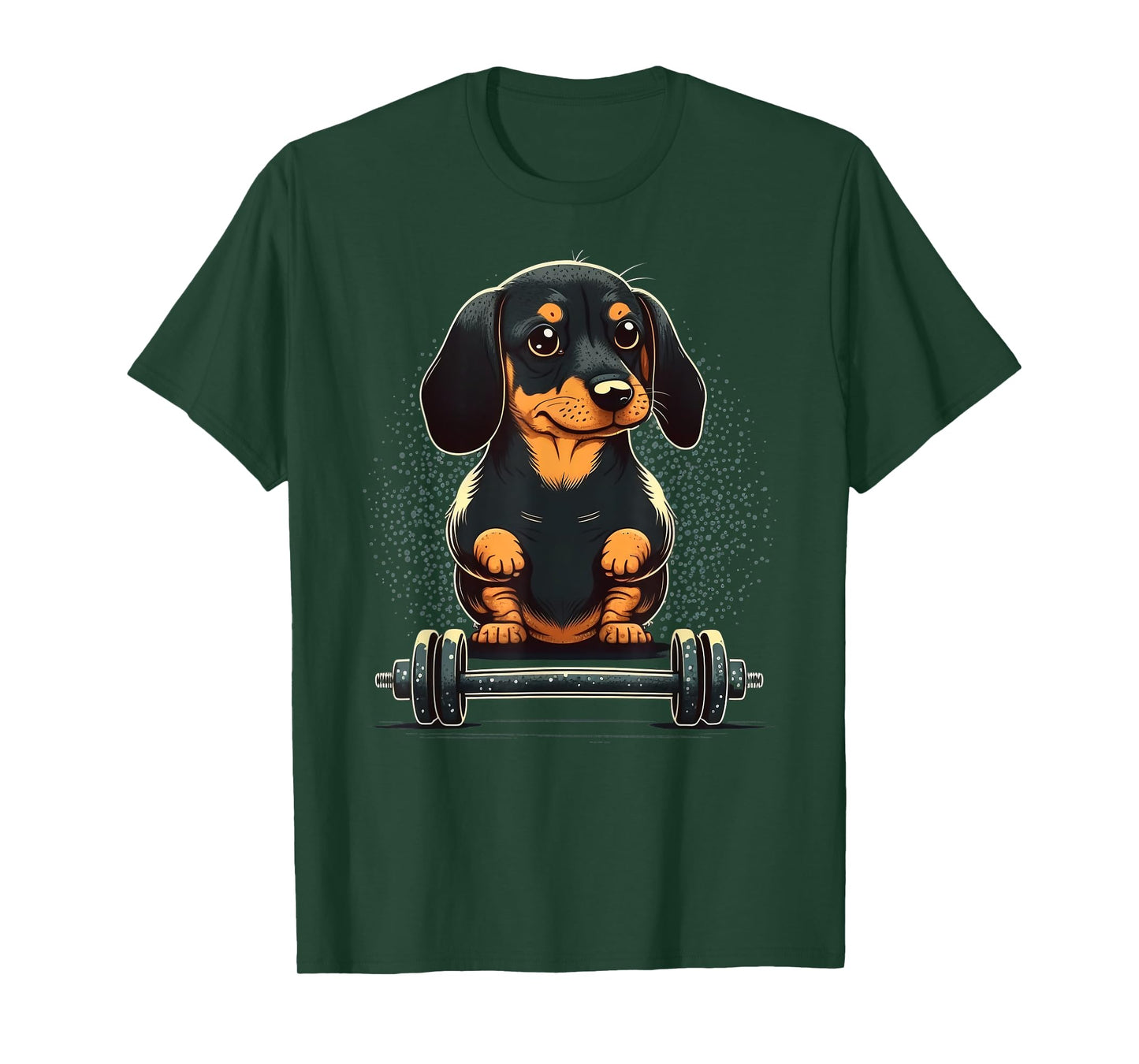 Dachshund Weightlifting Funny Fitness Gym Dachshund T-Shirt