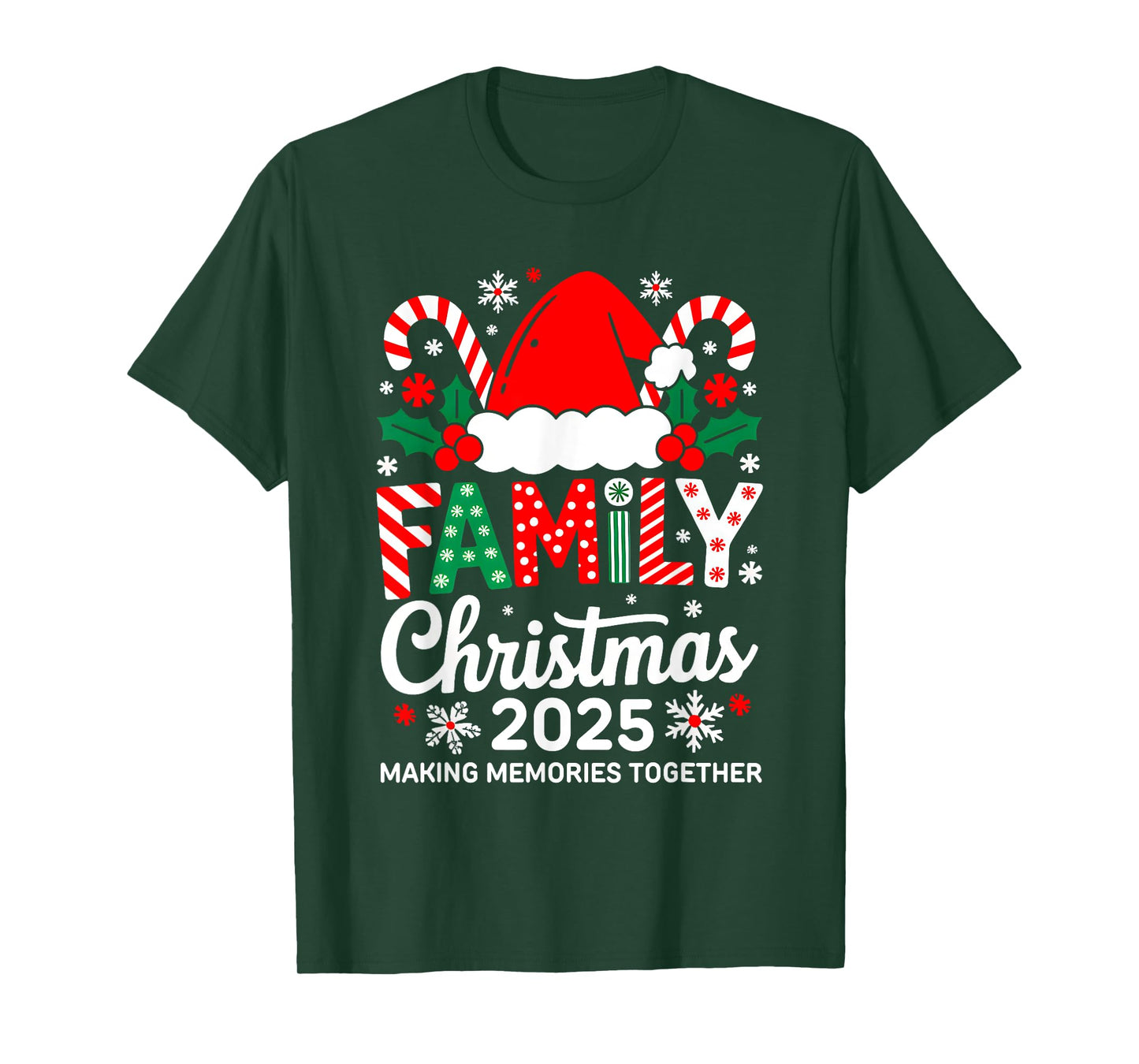 Family Christmas 2025 Matching Costume Together Xmas Squad T-Shirt