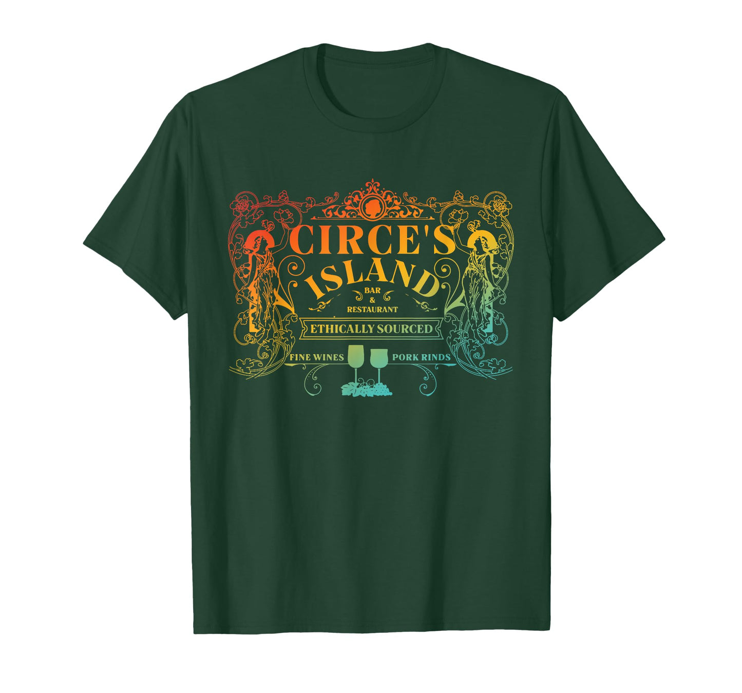 Circe's Island Bar & Restaurant Ethically Sourced Apparel T-Shirt