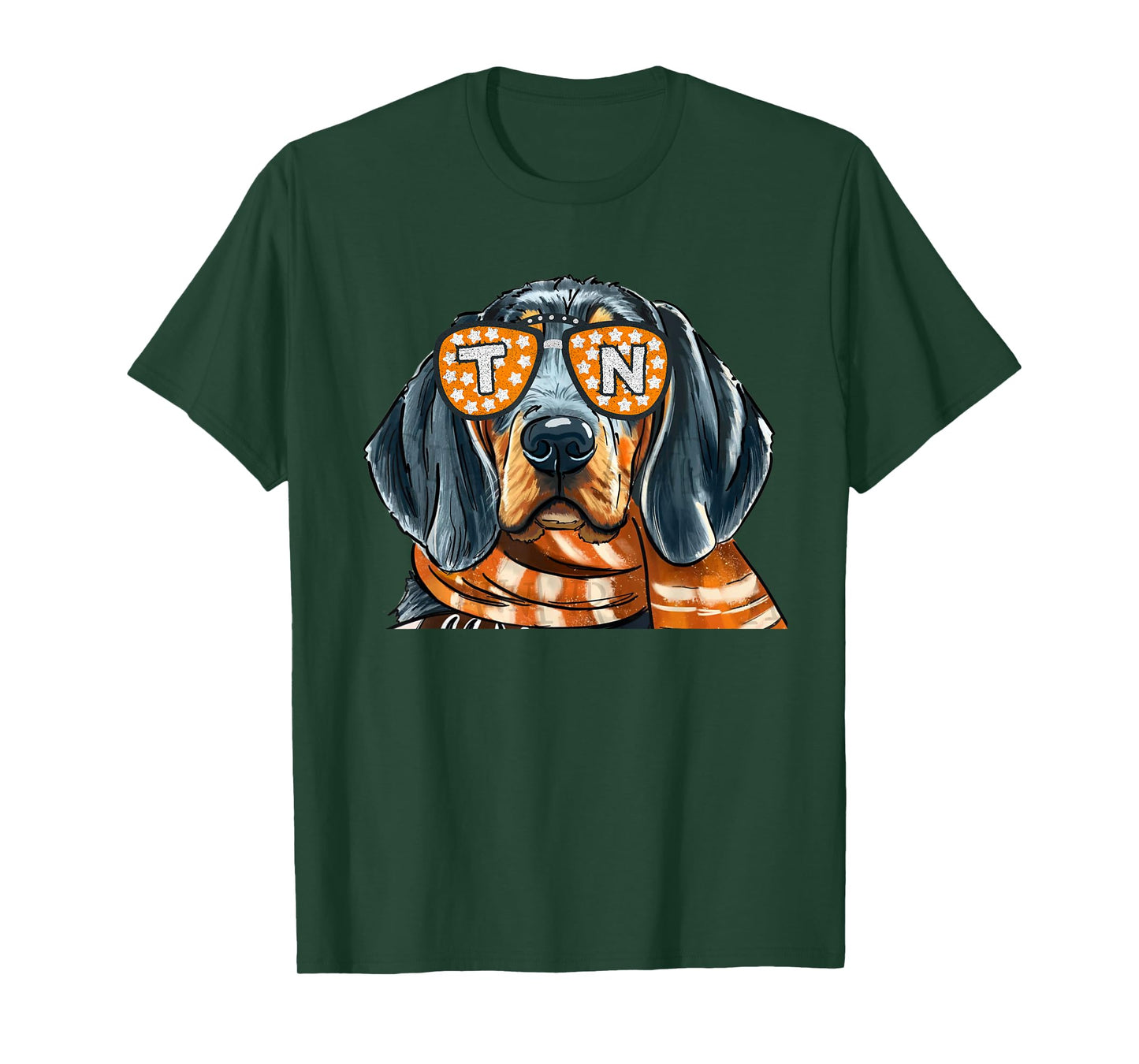 Vintage Orange Blooded Tennessee Dog Lover Outfit T-Shirt