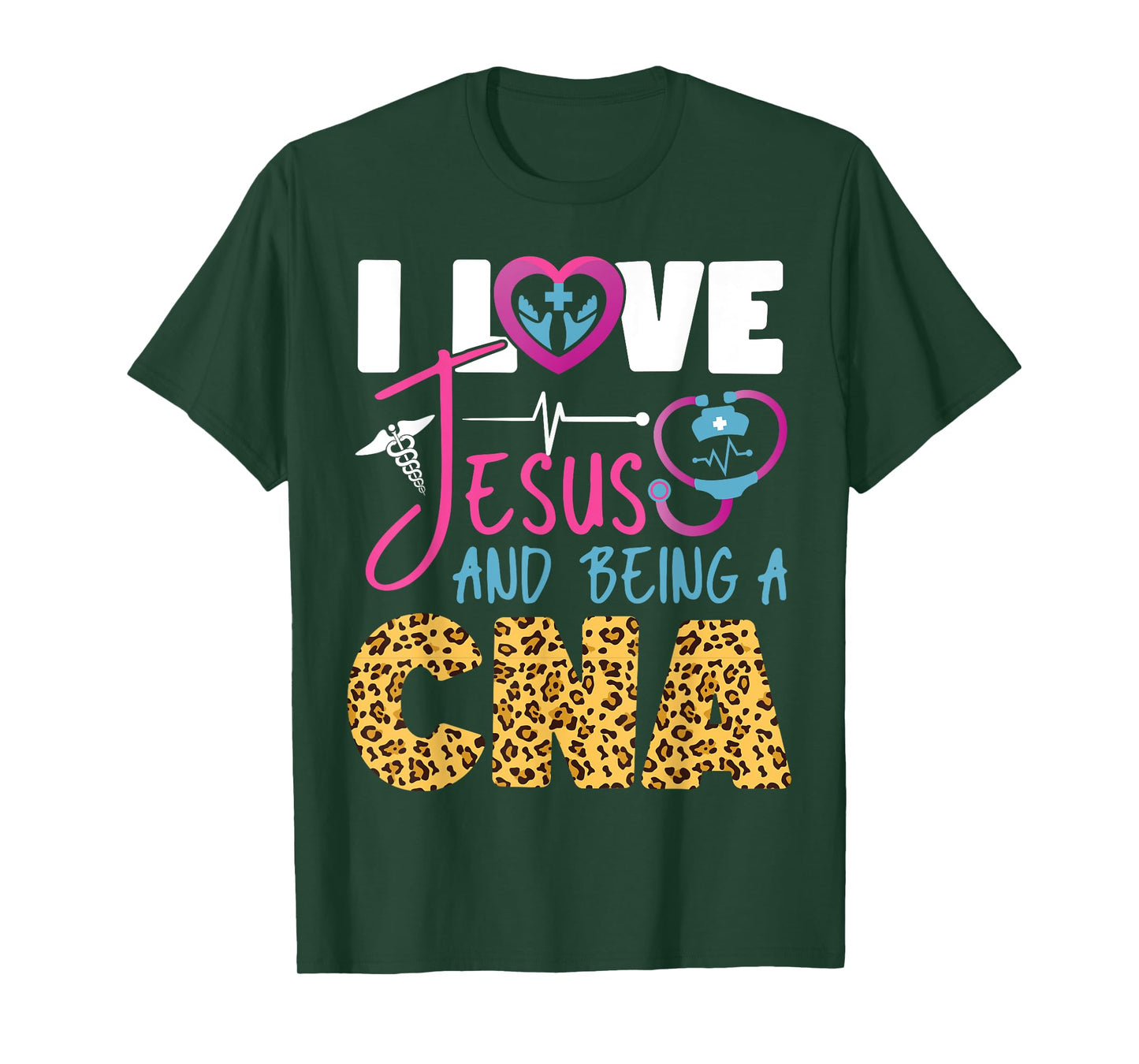 CNA Nurse Certified Nursing Assistant Jesus Faith Christian T-Shirt