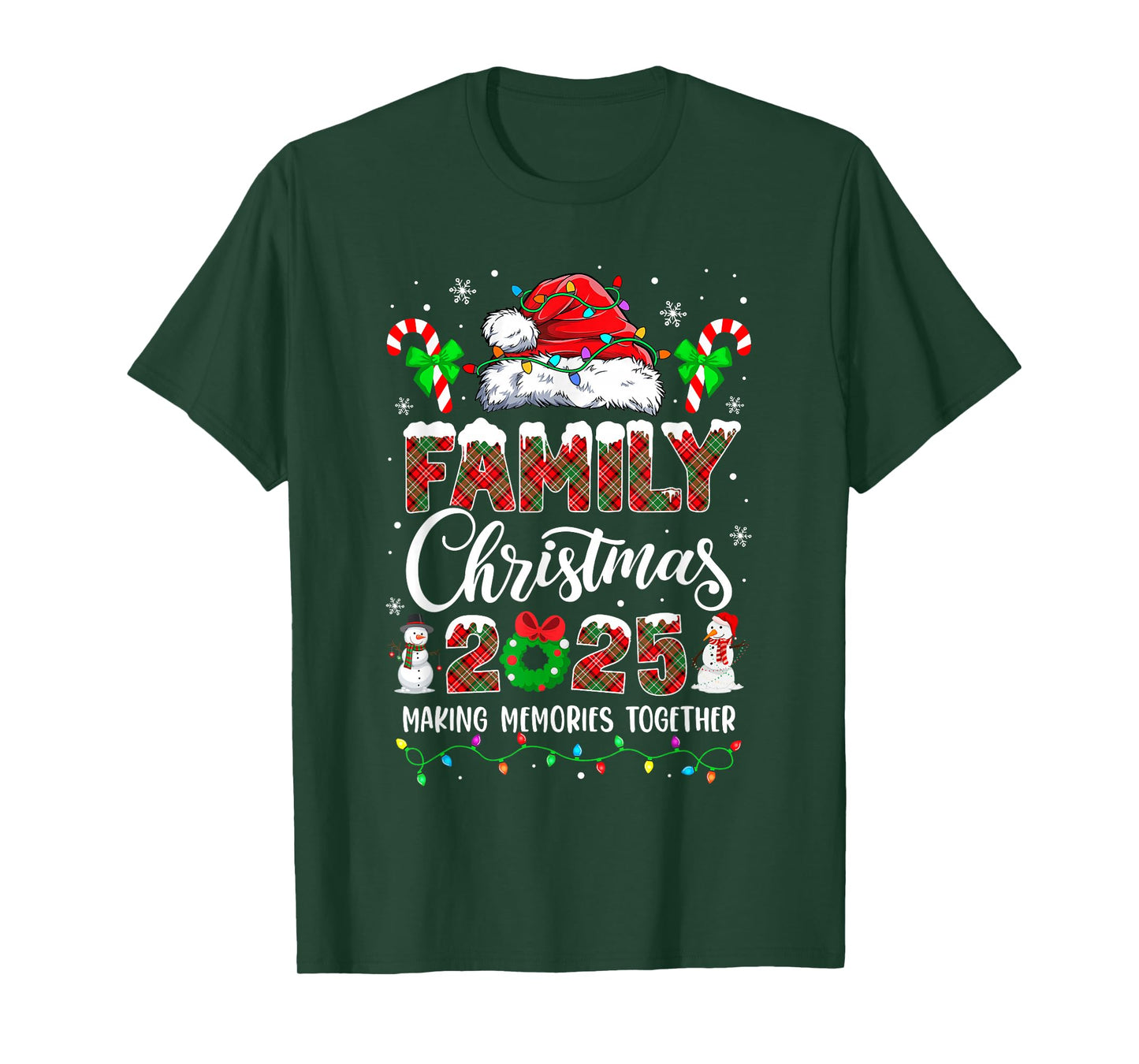Family Christmas 2025 Funny Matching Squad Santa Xmas T-Shirt