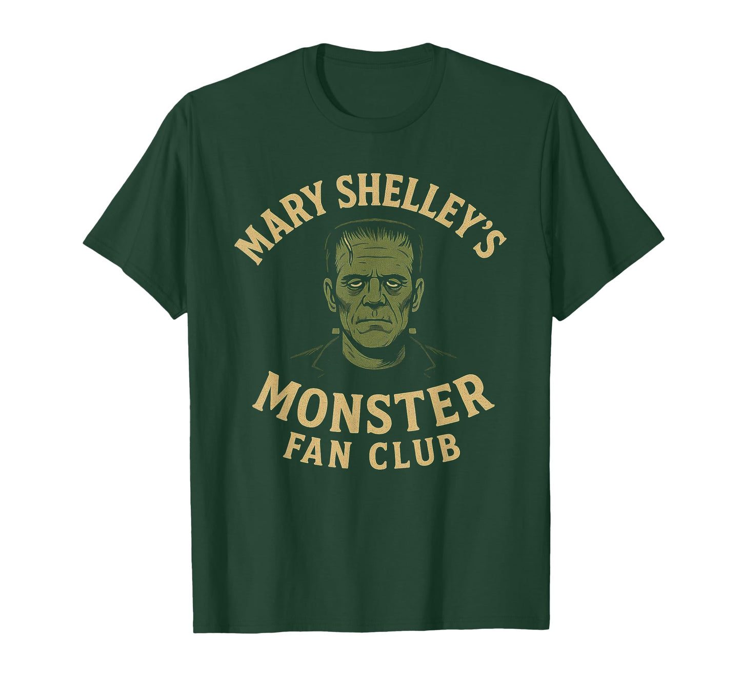 Mary Shelley's Monster Fan Club Gothic Horror Parody T-Shirt