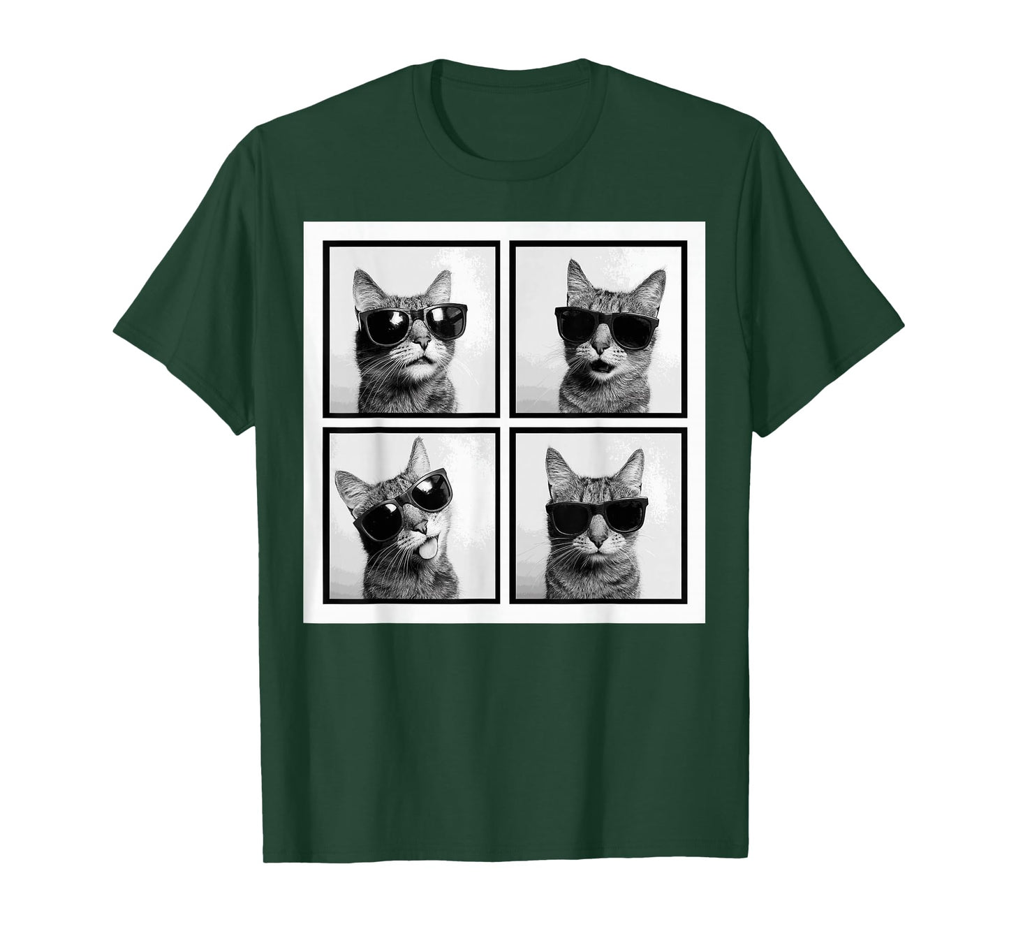 Funny Graphic Cat Photobooth Selfie Funny T-Shirt