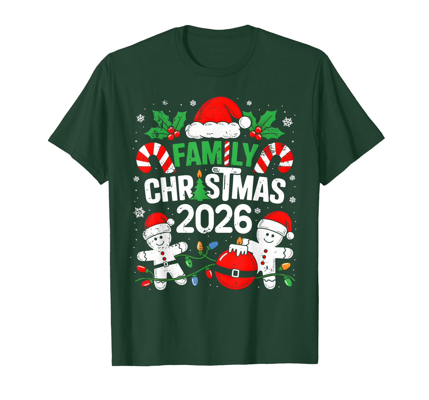 Christmas 2026 Family Matching Costume Team Santa Elf Squad T-Shirt