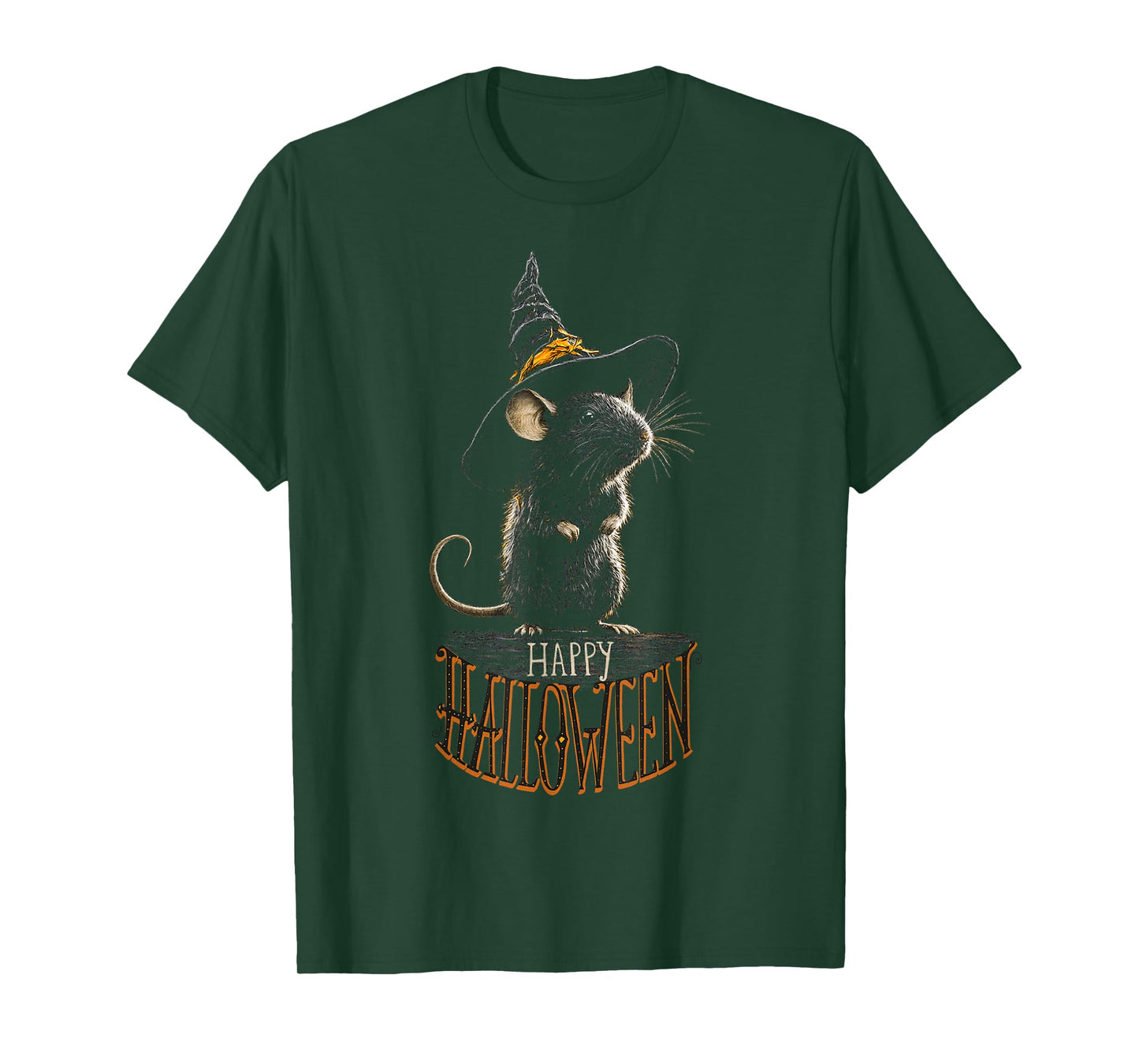 Happy Halloween Costume Mouse Witch Fun T-Shirt