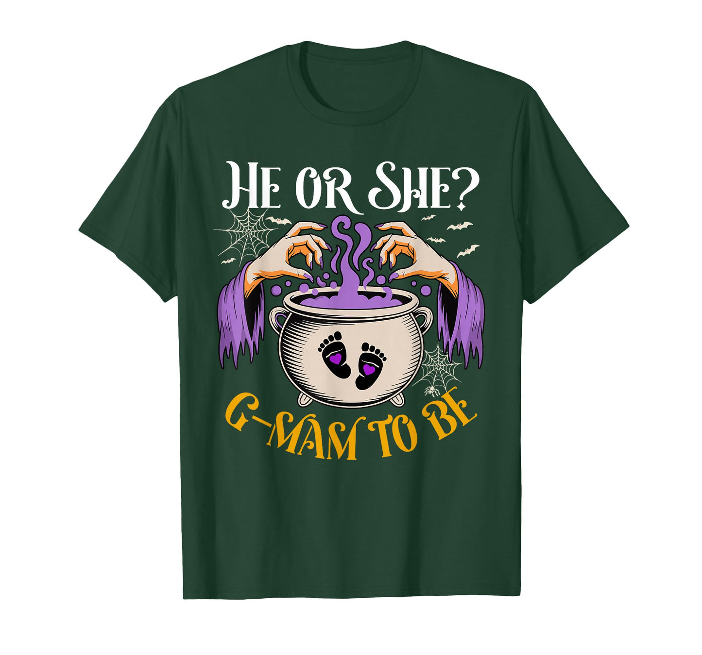 He Or She G Mam to Be Baby Reveal Halloween Costume T-Shirt