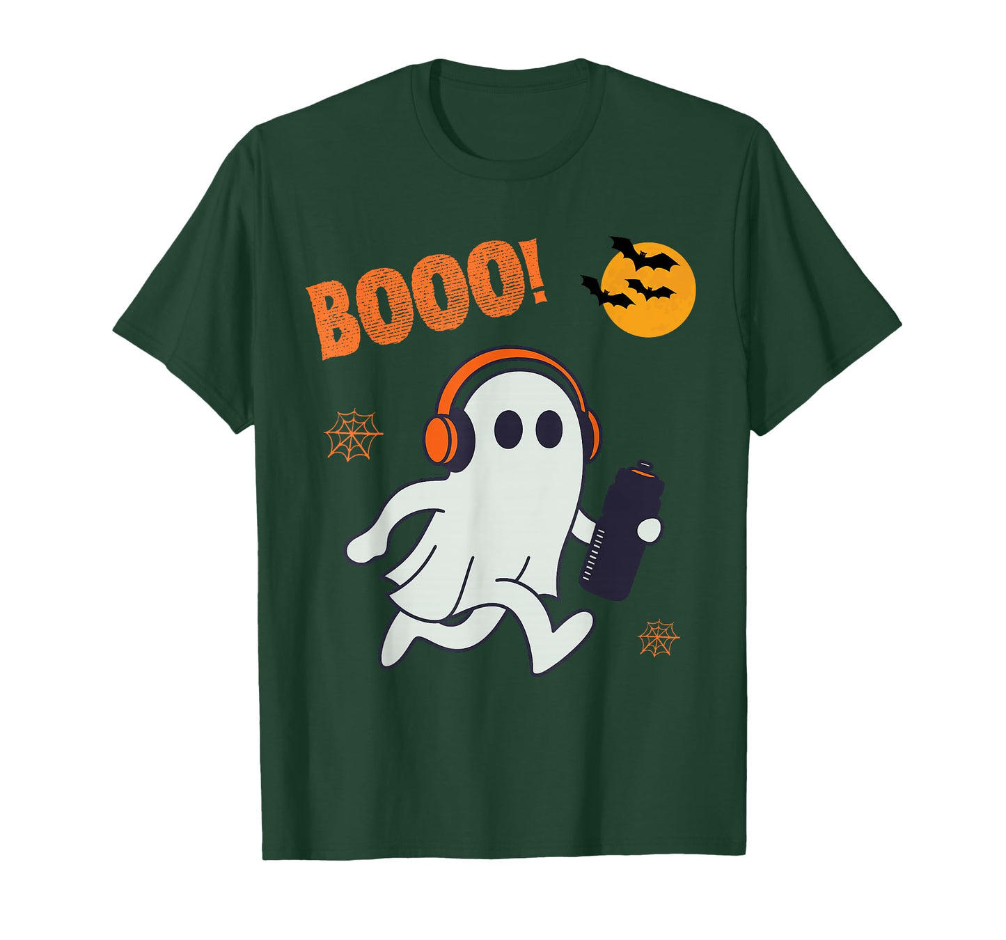 Vintage Halloween Skeleton Running Funny Spooky Costume T-Shirt