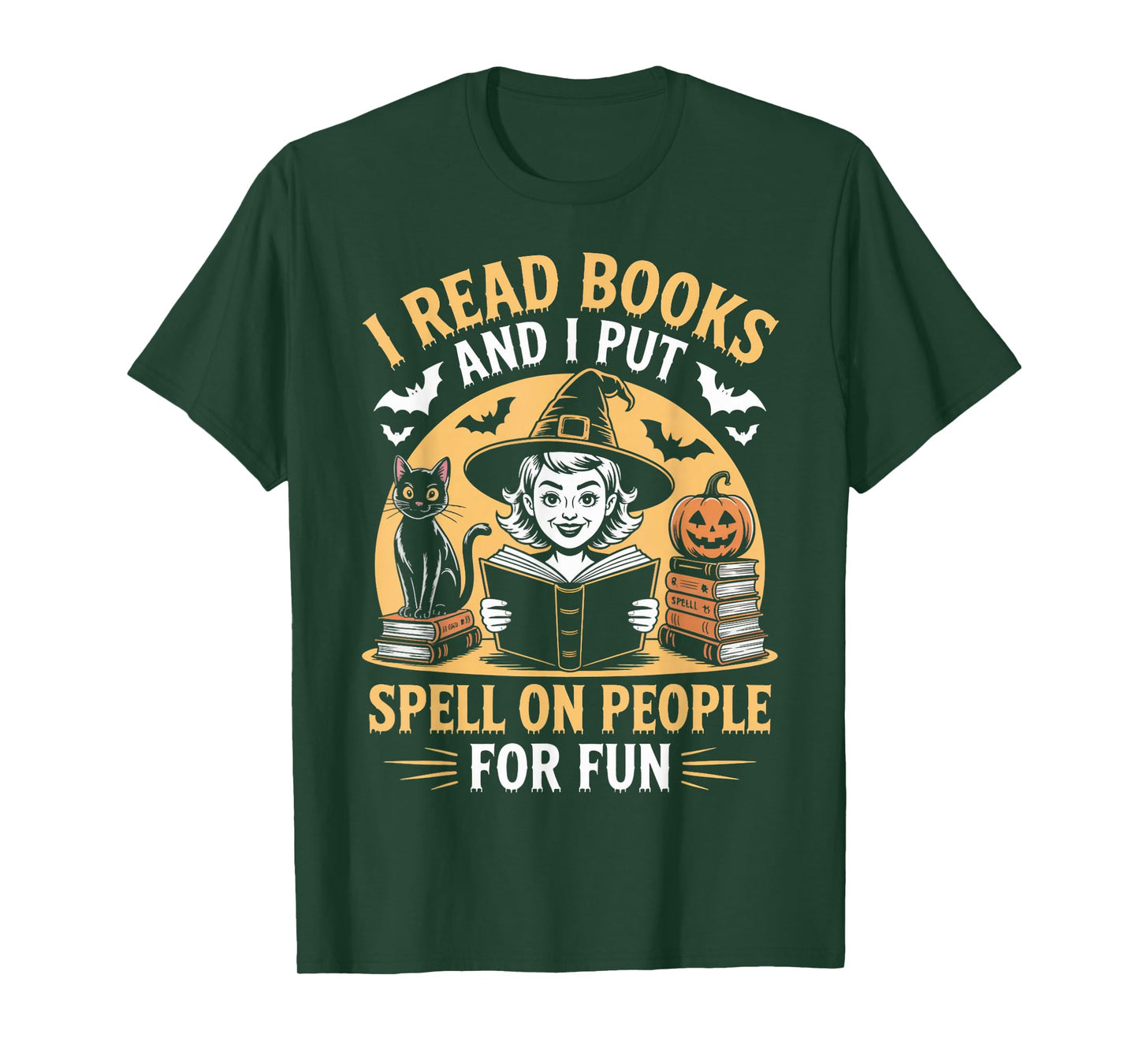 I Read Books Witch Witches Bookish Book Reader Reading T-Shirt