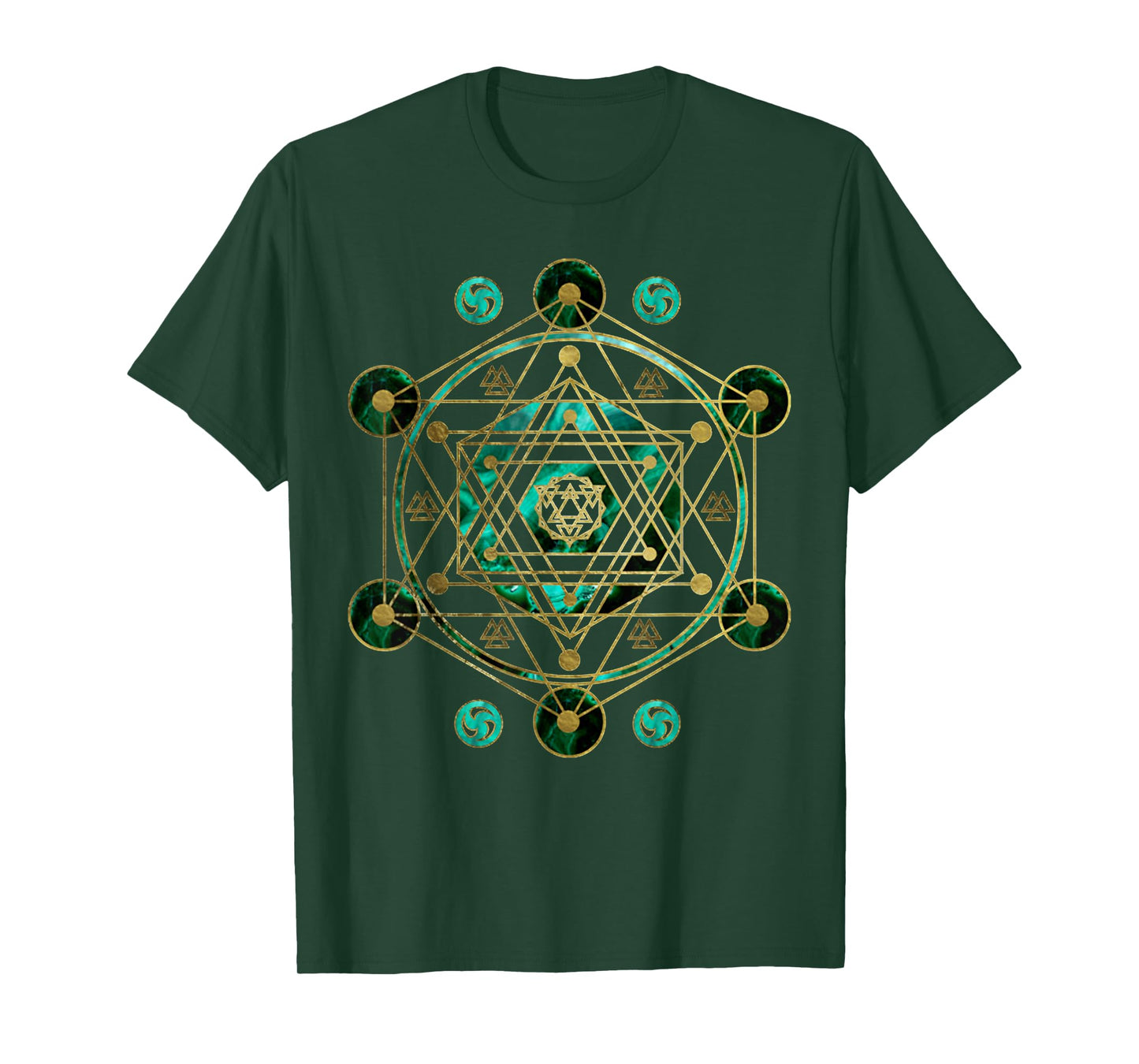 Vintage Metatron Sacred Geometry Retro Spiritual Yoga T-Shirt