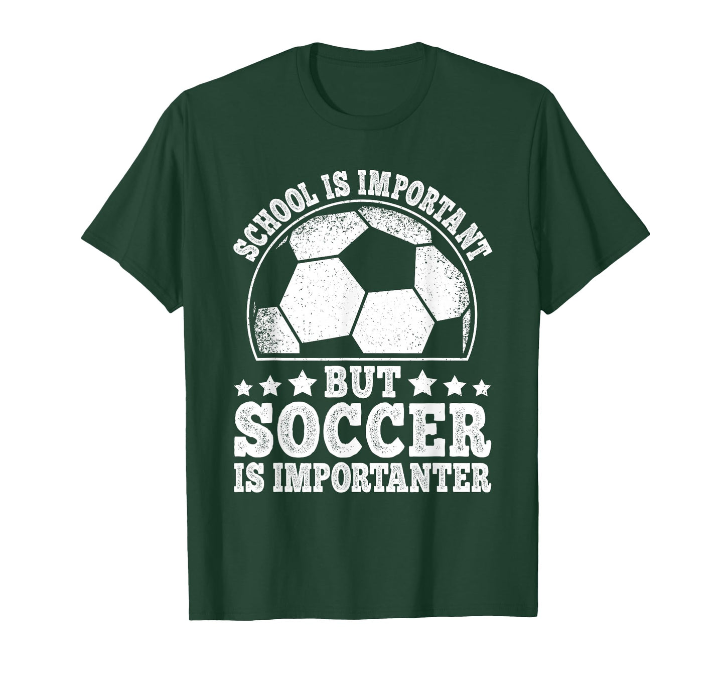 School Is Important But Soccer Is Importanter Soccer Boys T-Shirt