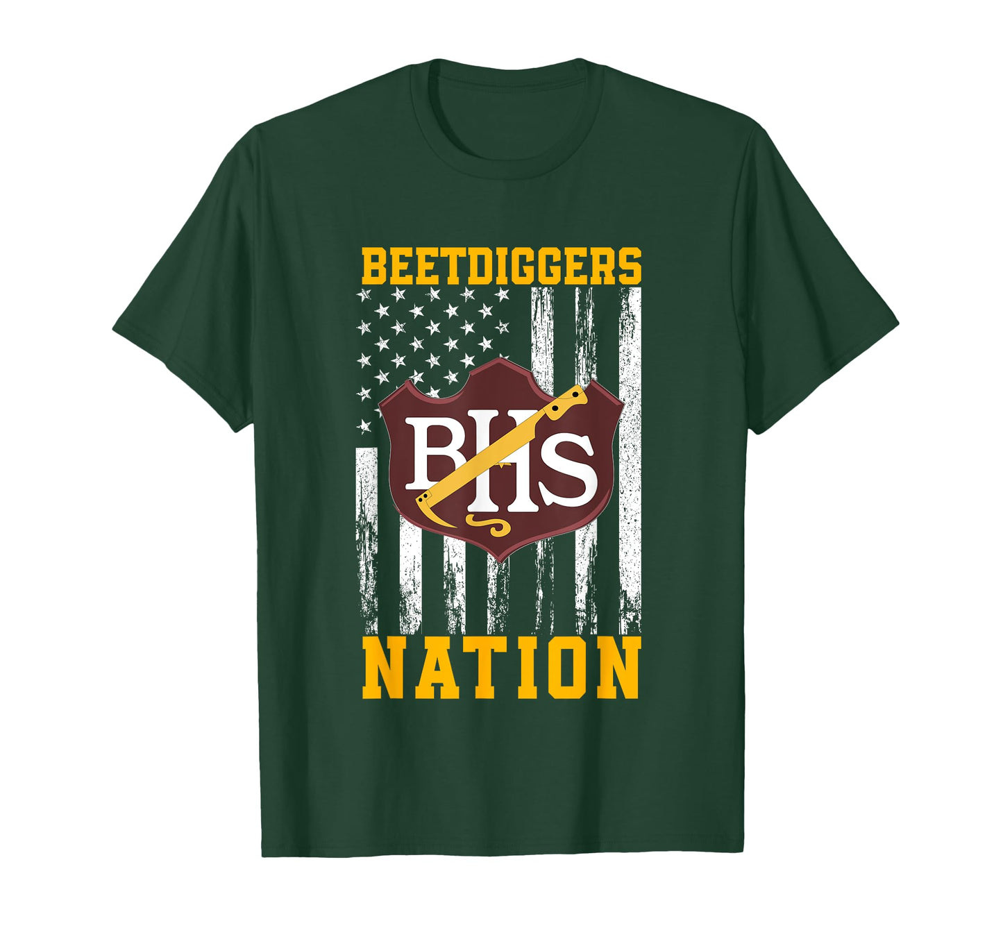 Brush Beetdiggers Logo Nation HS T-Shirt