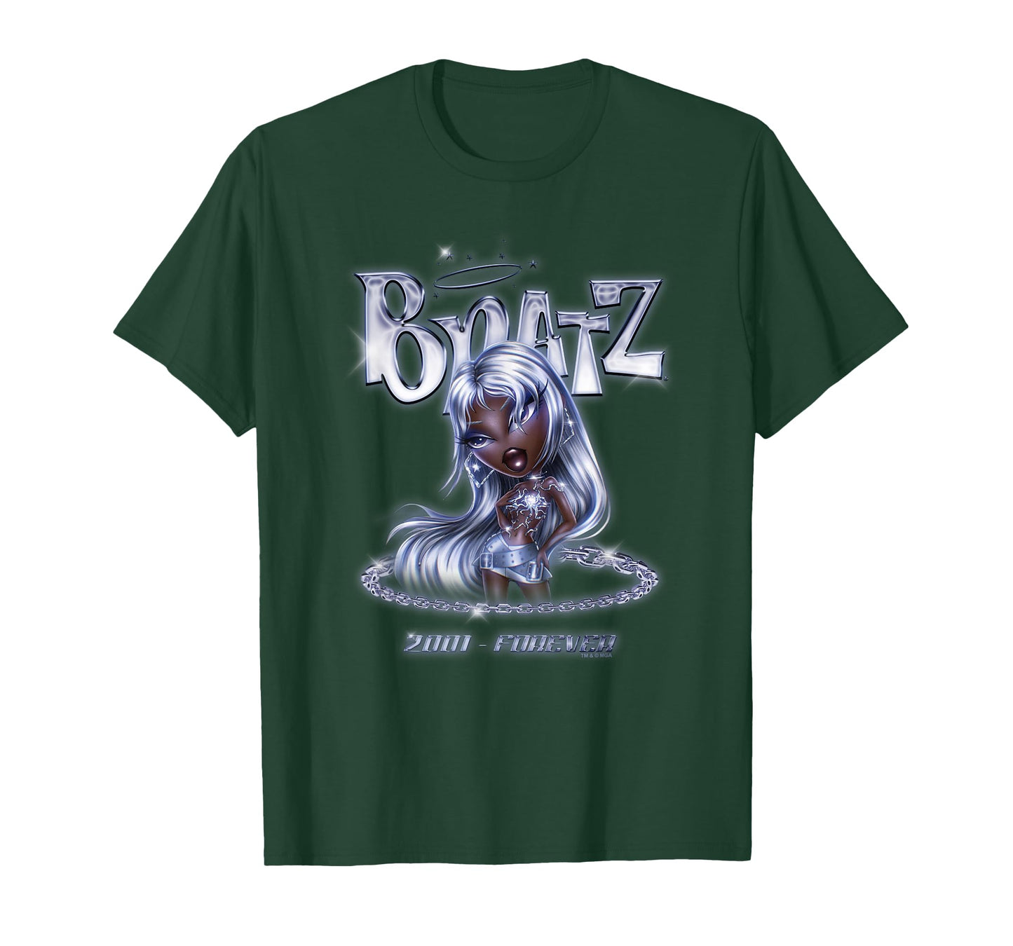 Bratz 2001 - Forever Felicia Silver Chains Vintage Logo T-Shirt